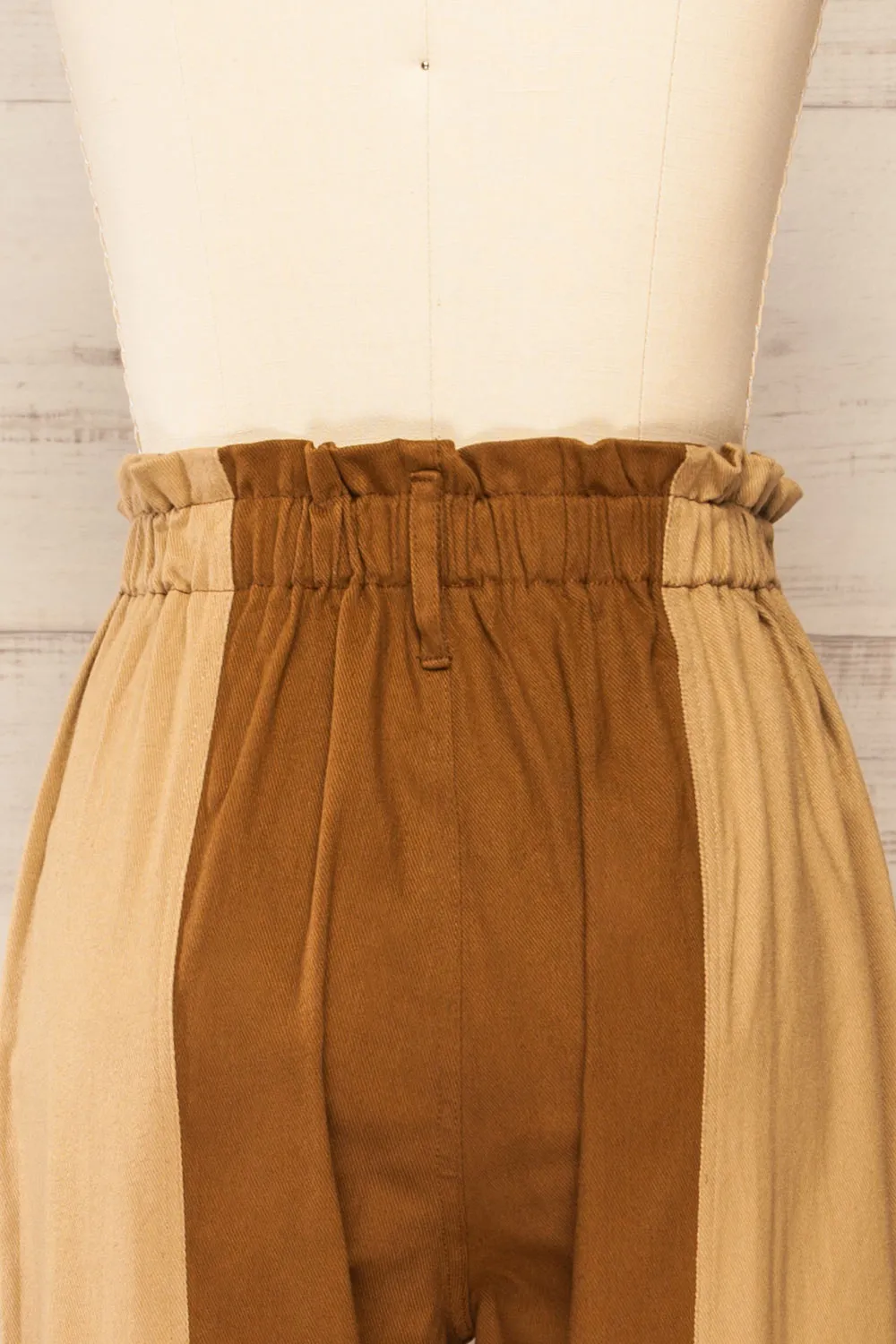 Ajaccio | Two-Tone High-Waisted Pants