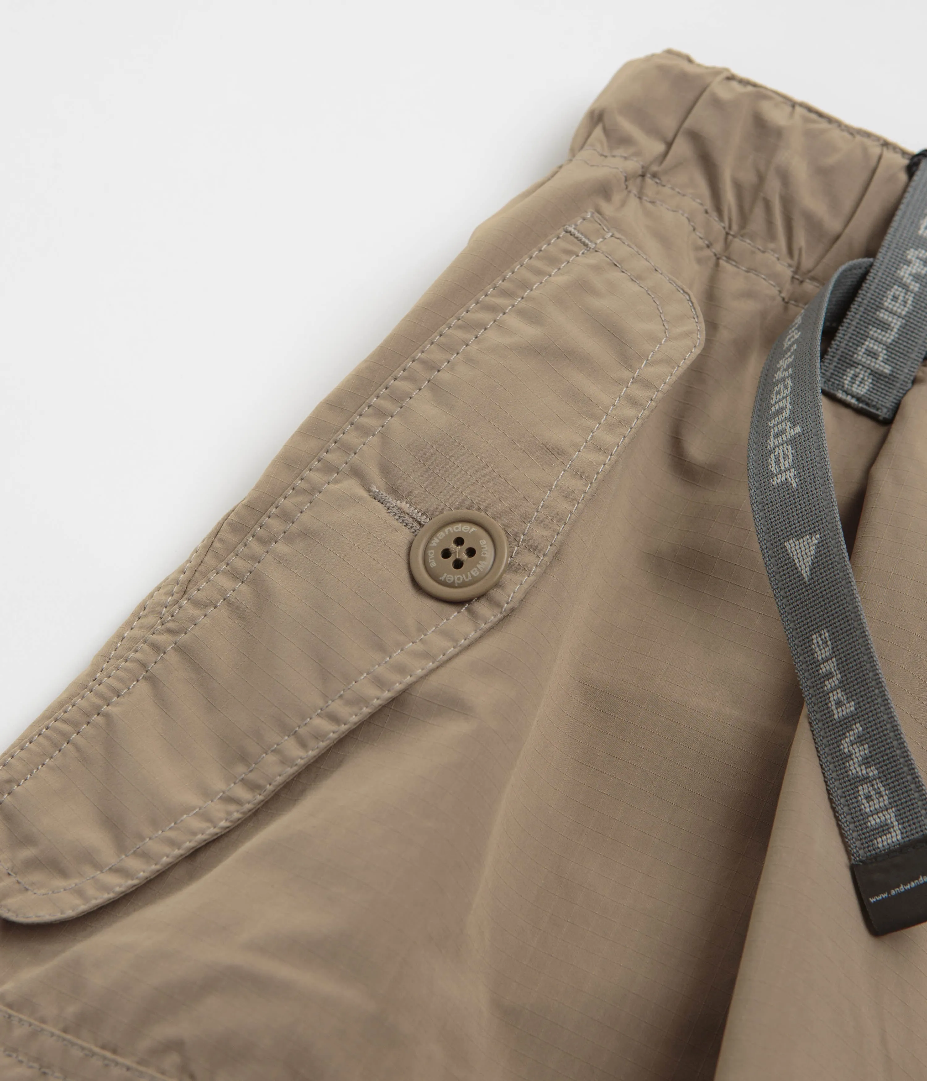 and wander Oversized Cargo Pants - Beige