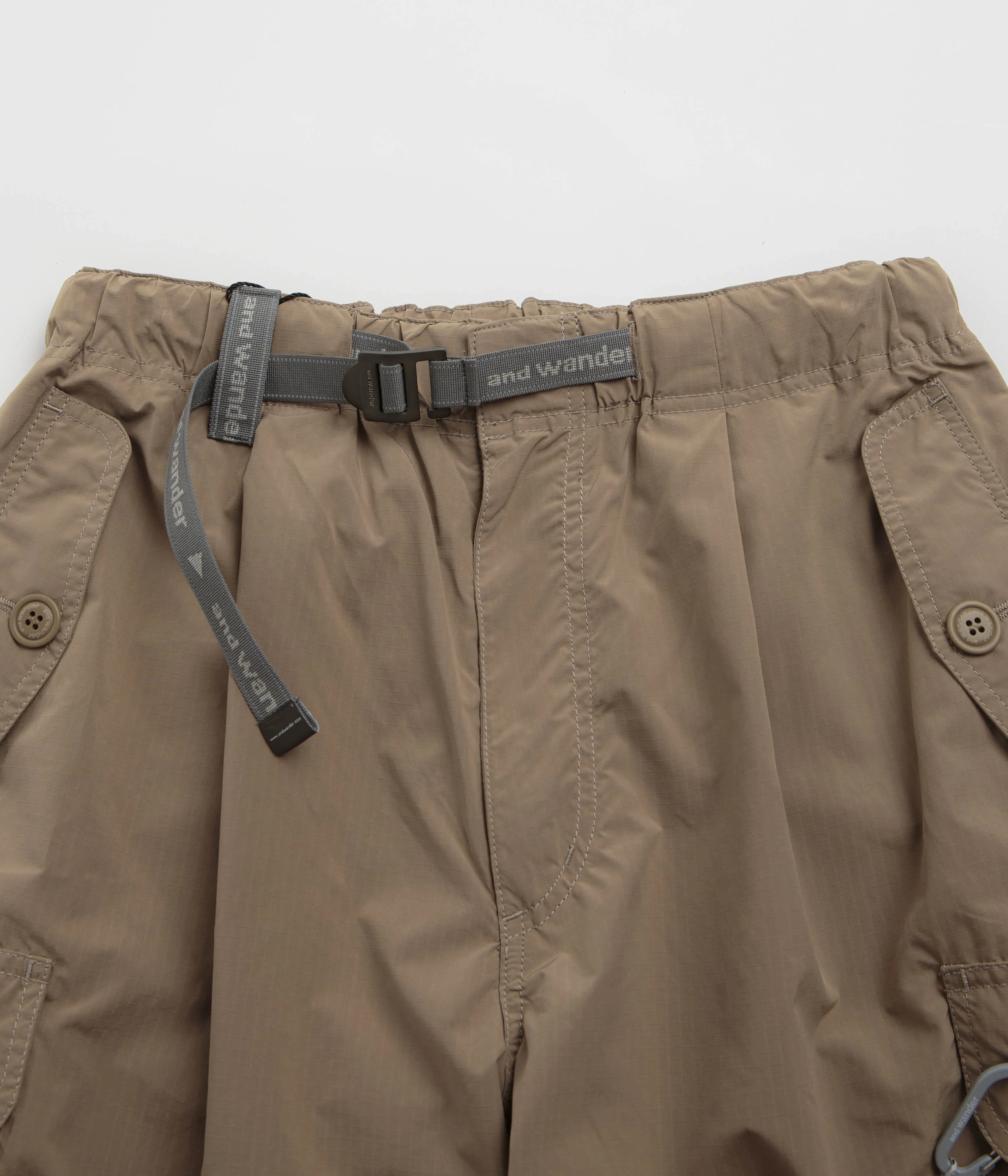 and wander Oversized Cargo Pants - Beige