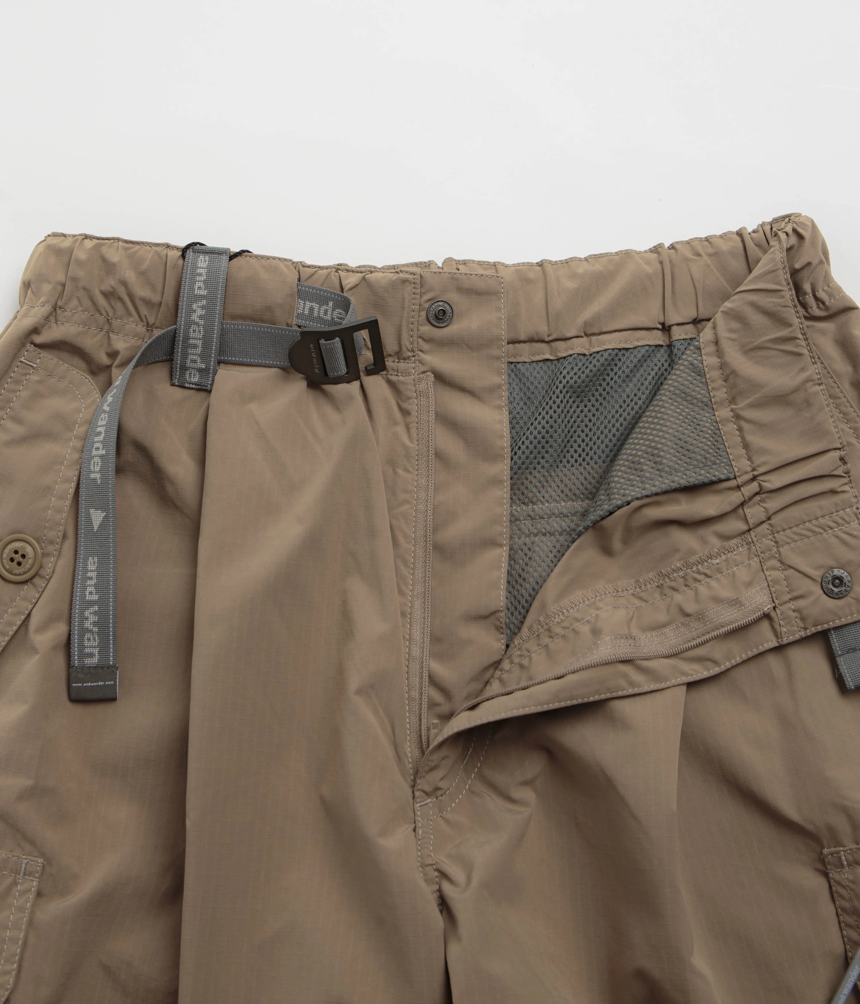 and wander Oversized Cargo Pants - Beige