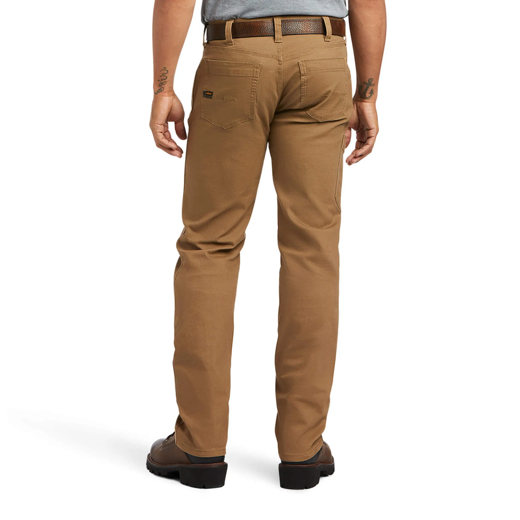 Ariat 10036734 Field Khaki Rebar M7 Low Rise DuraStretch Made Tough Stackable Straight Leg Pant