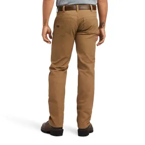 Ariat 10036734 Field Khaki Rebar M7 Low Rise DuraStretch Made Tough Stackable Straight Leg Pant