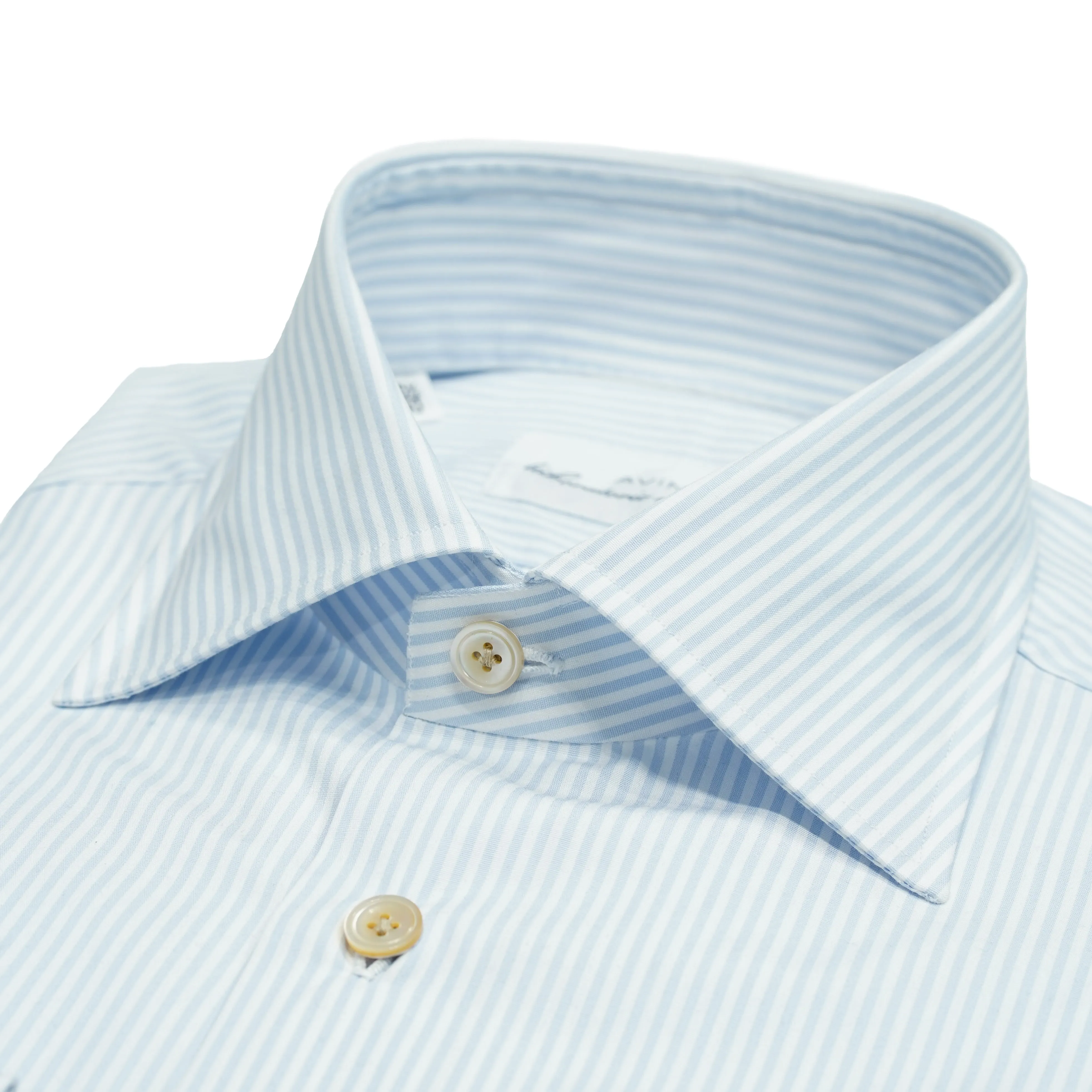 Avino Striped Dress Shirt / Light Blue