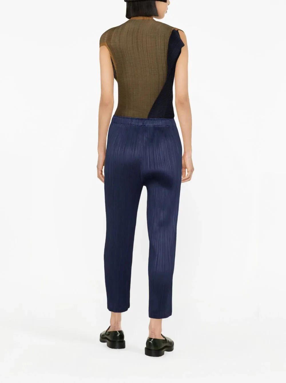 AW23 Pleated Straight Pants - Dark Navy