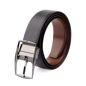 Bacca Bucci Reversible Genuine leather Classic Dress belt for Men-Black & Brown