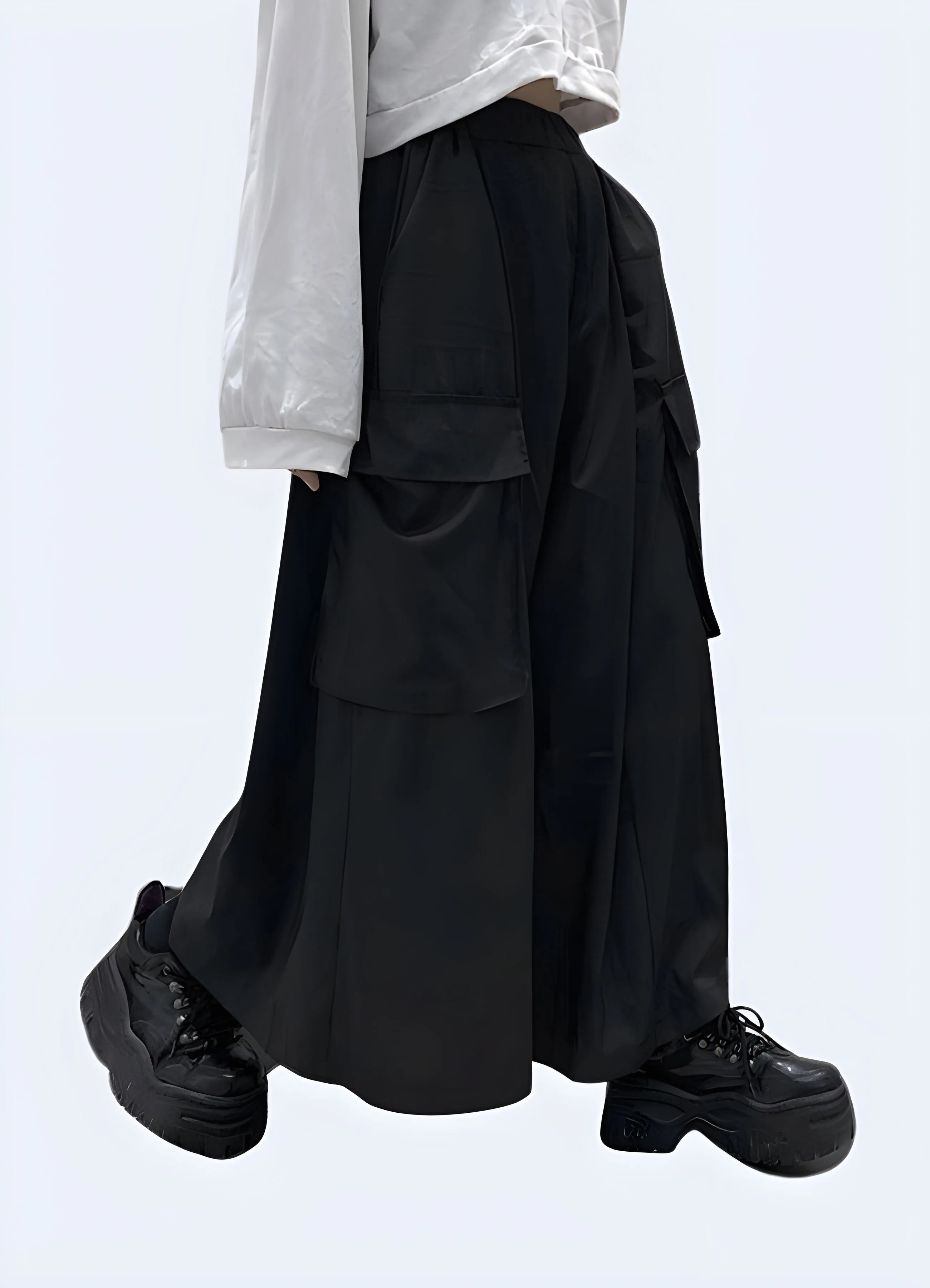 Black Hakama Pants Women