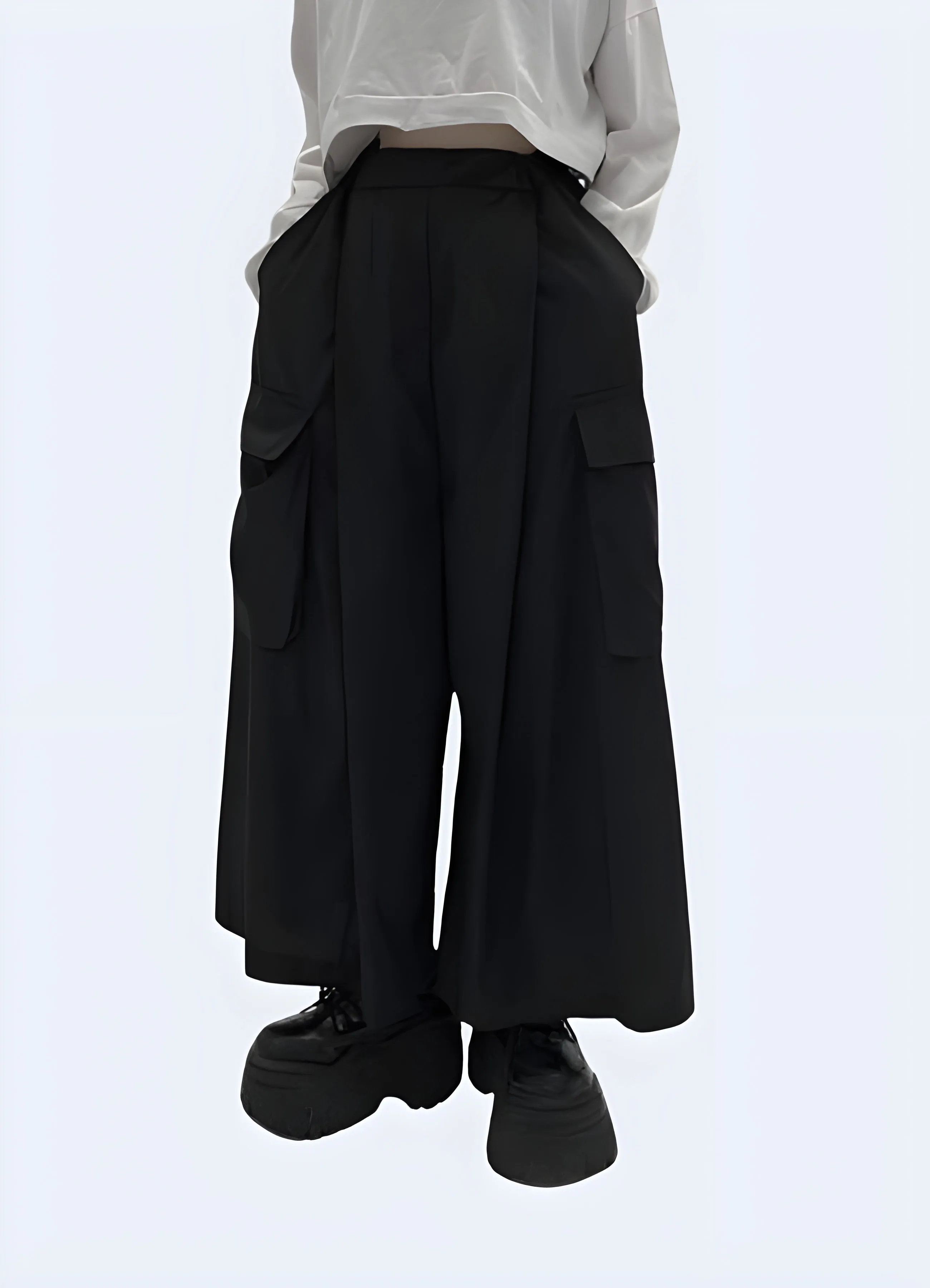 Black Hakama Pants Women