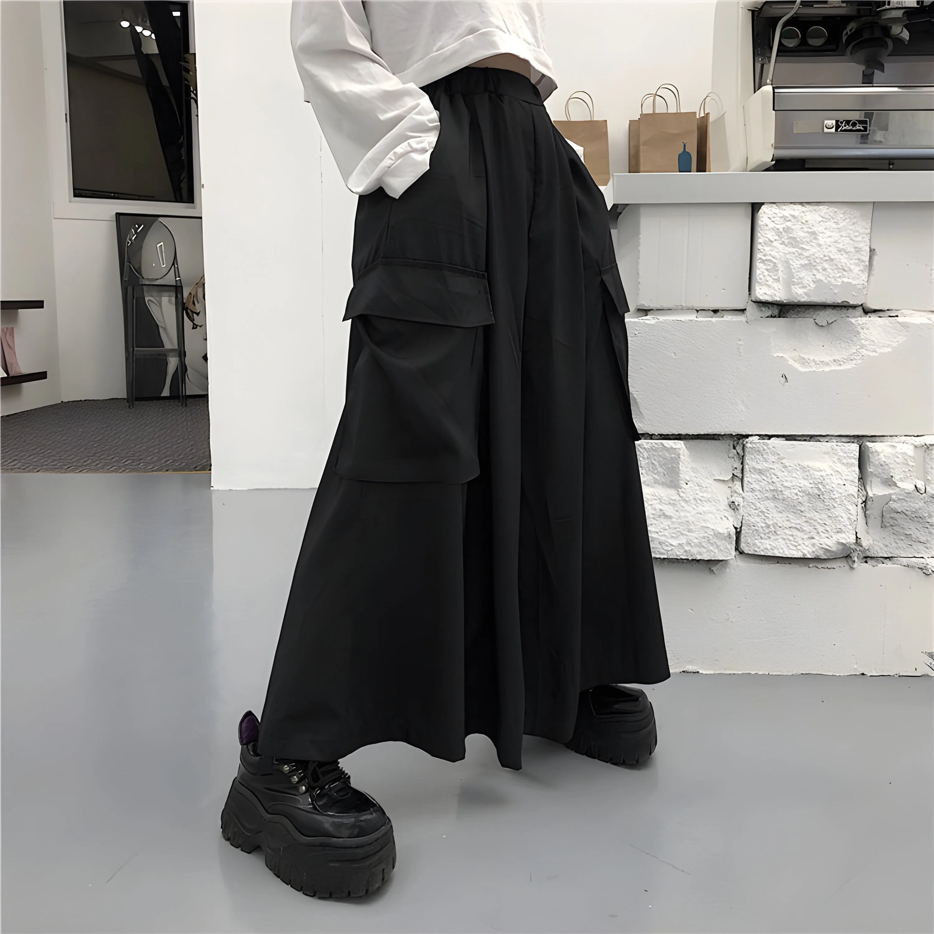 Black Hakama Pants Women