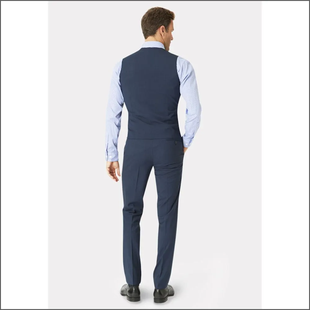 Brook Taverner Cassino Navy Check Washable Suit-