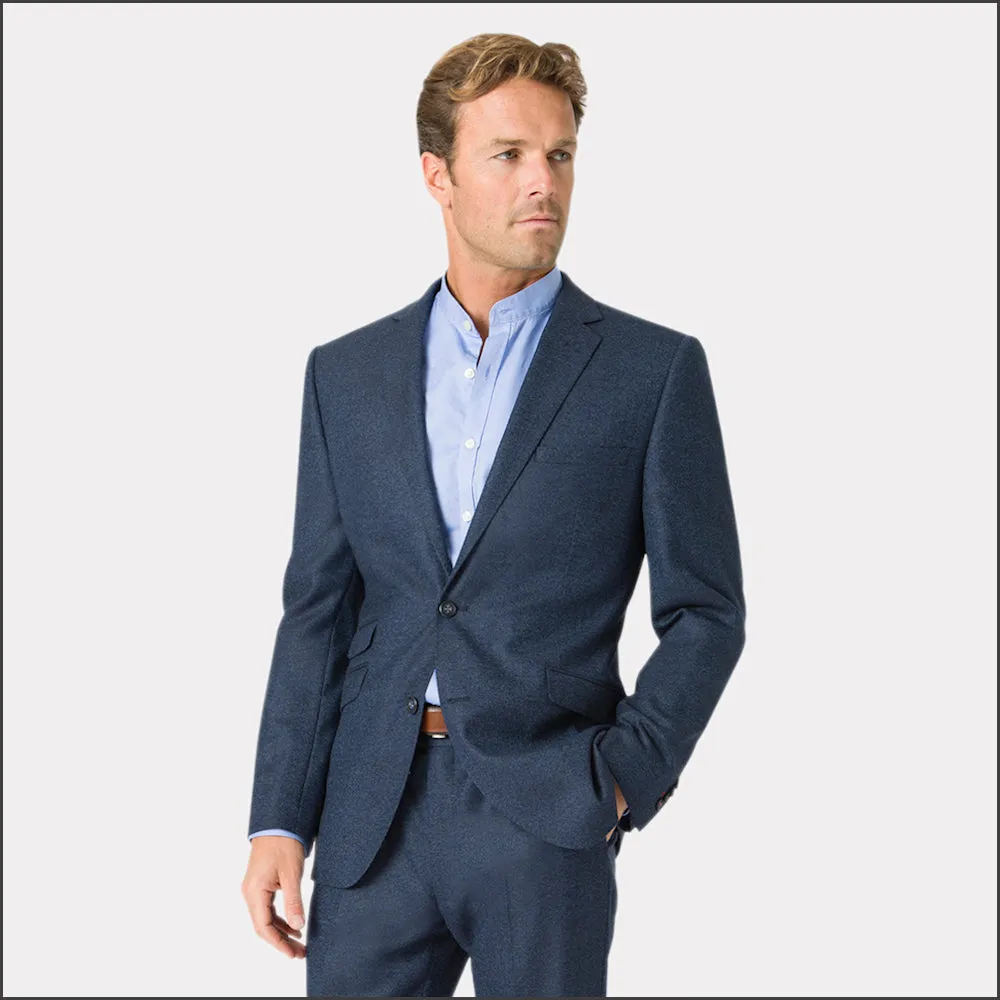 Brook Taverner Clifford Navy Donegal Wool Suit - Waistcoat Optional//