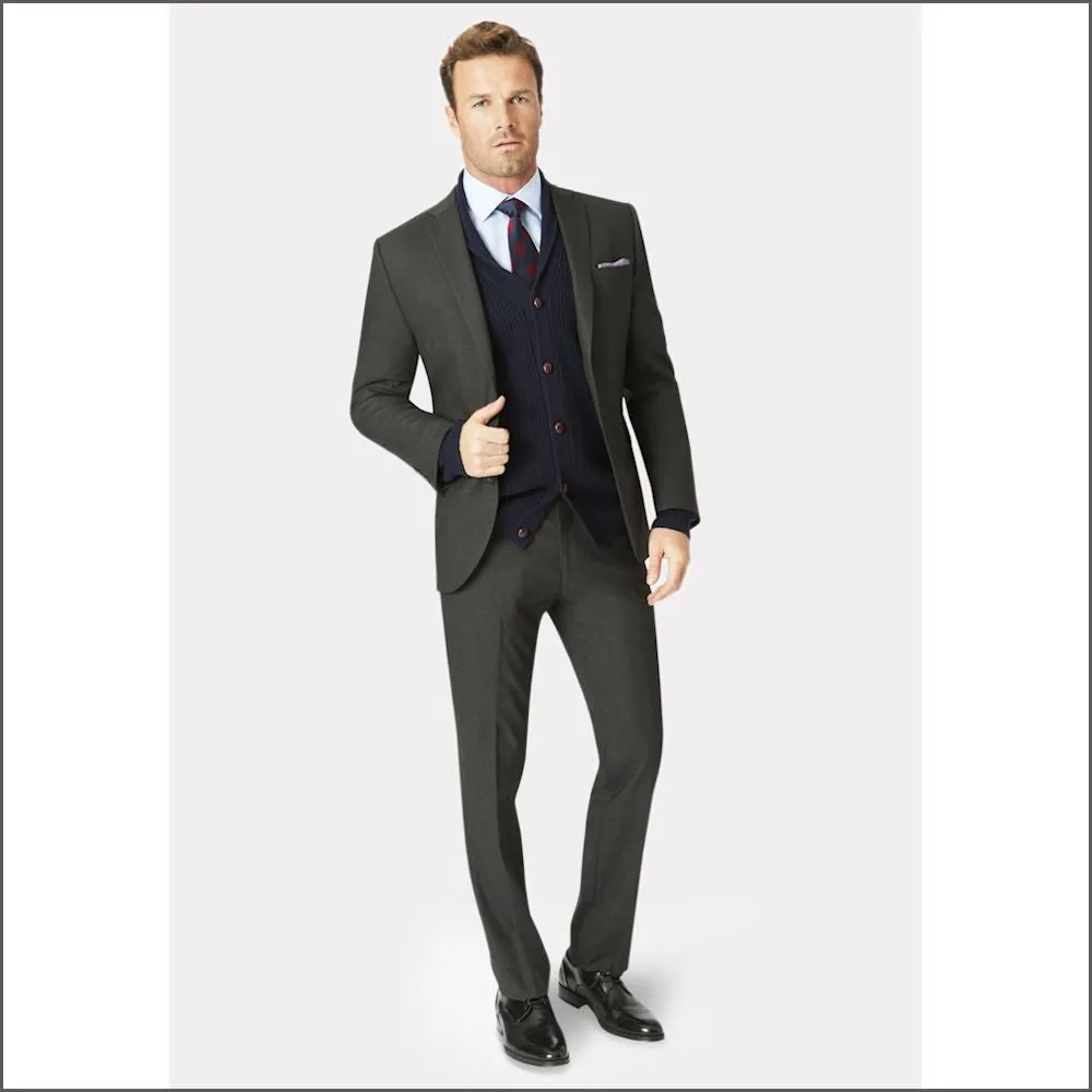 Brook Taverner Dijon Charcoal Suit-