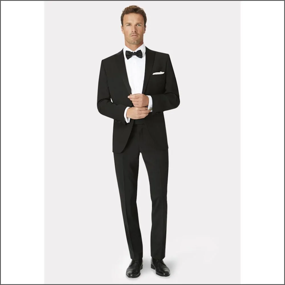 Brook Taverner Sapphire Satin Lapel Dinner Suit--