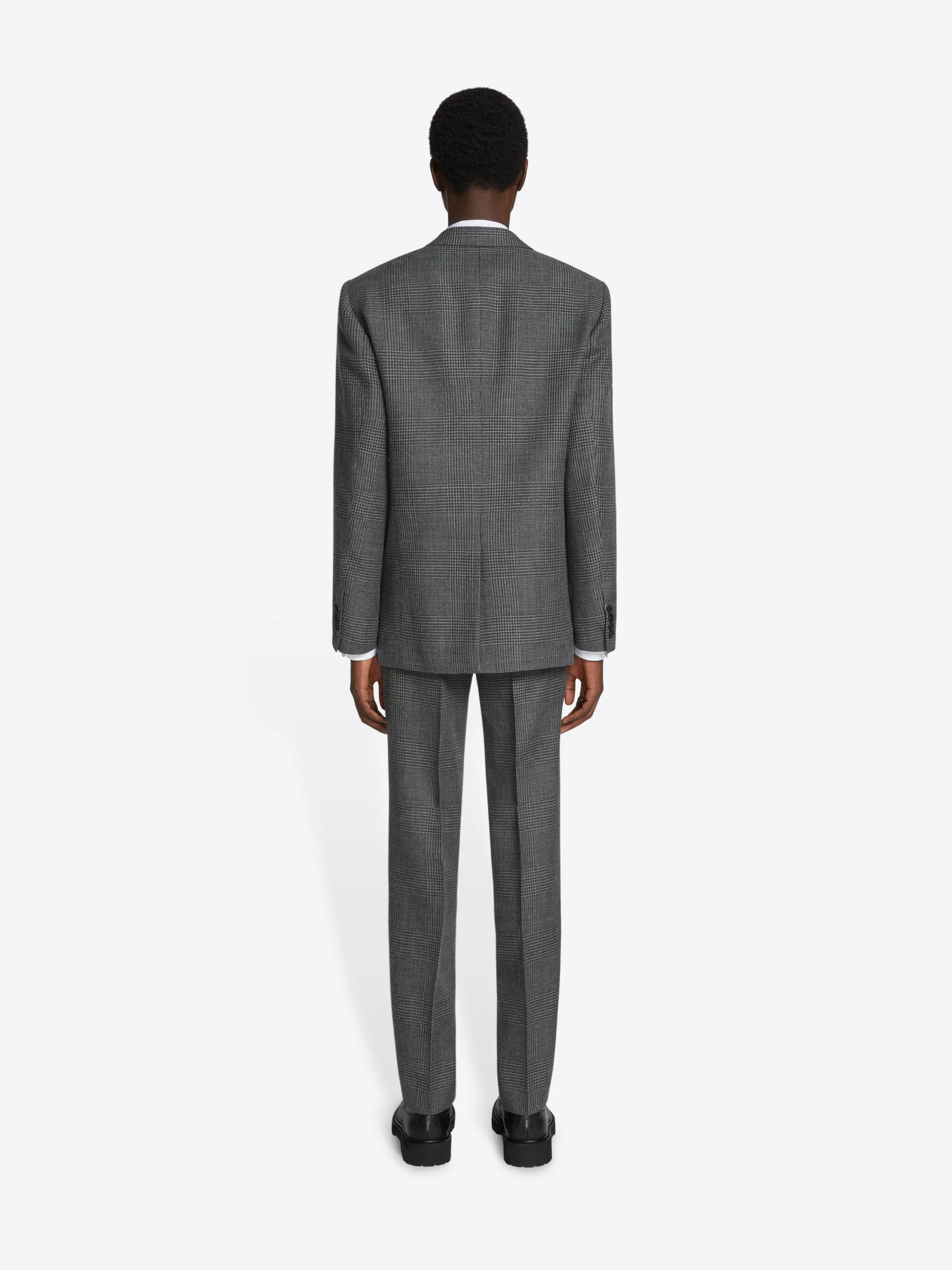 Checked wool suit