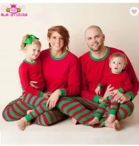 Christmas Family Striped Matching Outfit