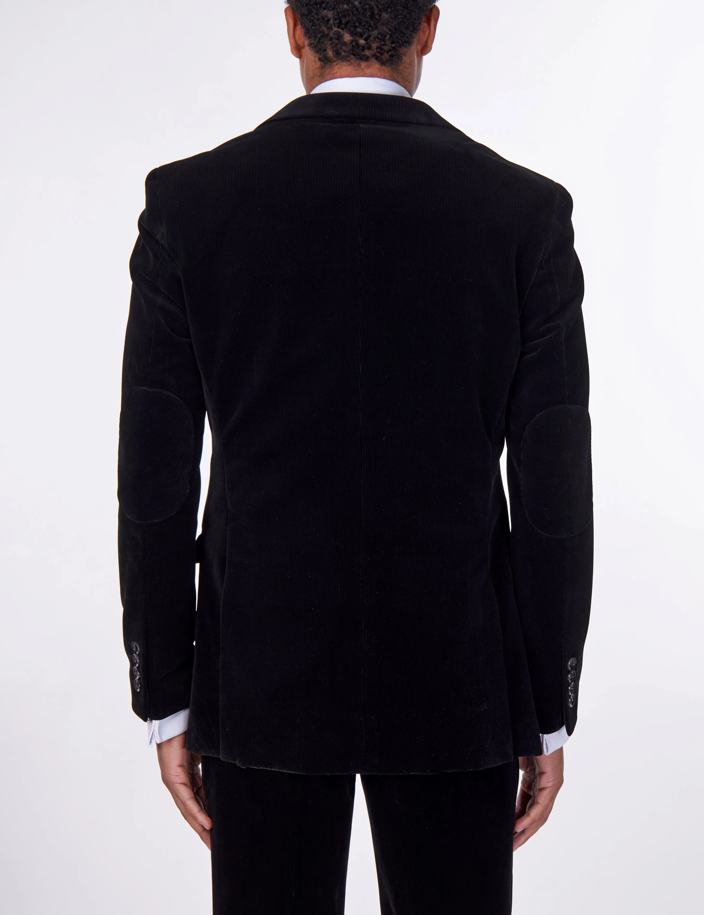 CORDUORY TAILORED FIT SUIT IN BLACK