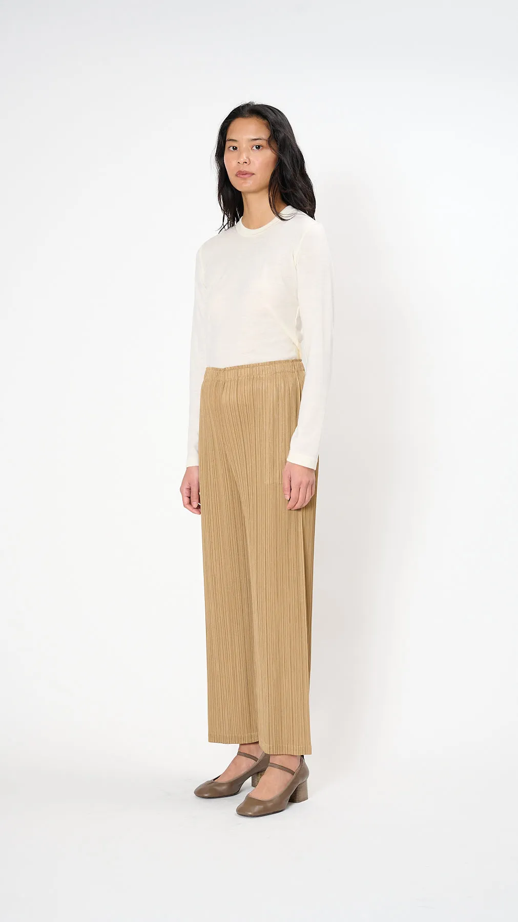 December Monthly Colors Pants in Sand Beige