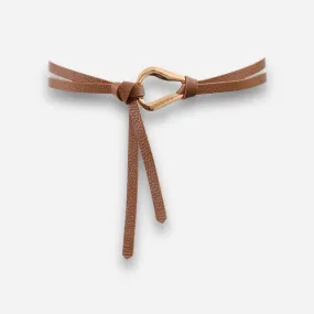 Elysian Knot Belt - Taupe Gold