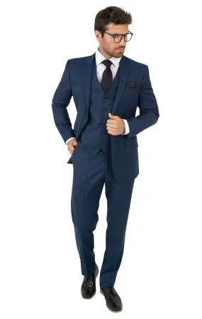 FREEMAN INDIGO TAILORED FIT 3 PC SUIT