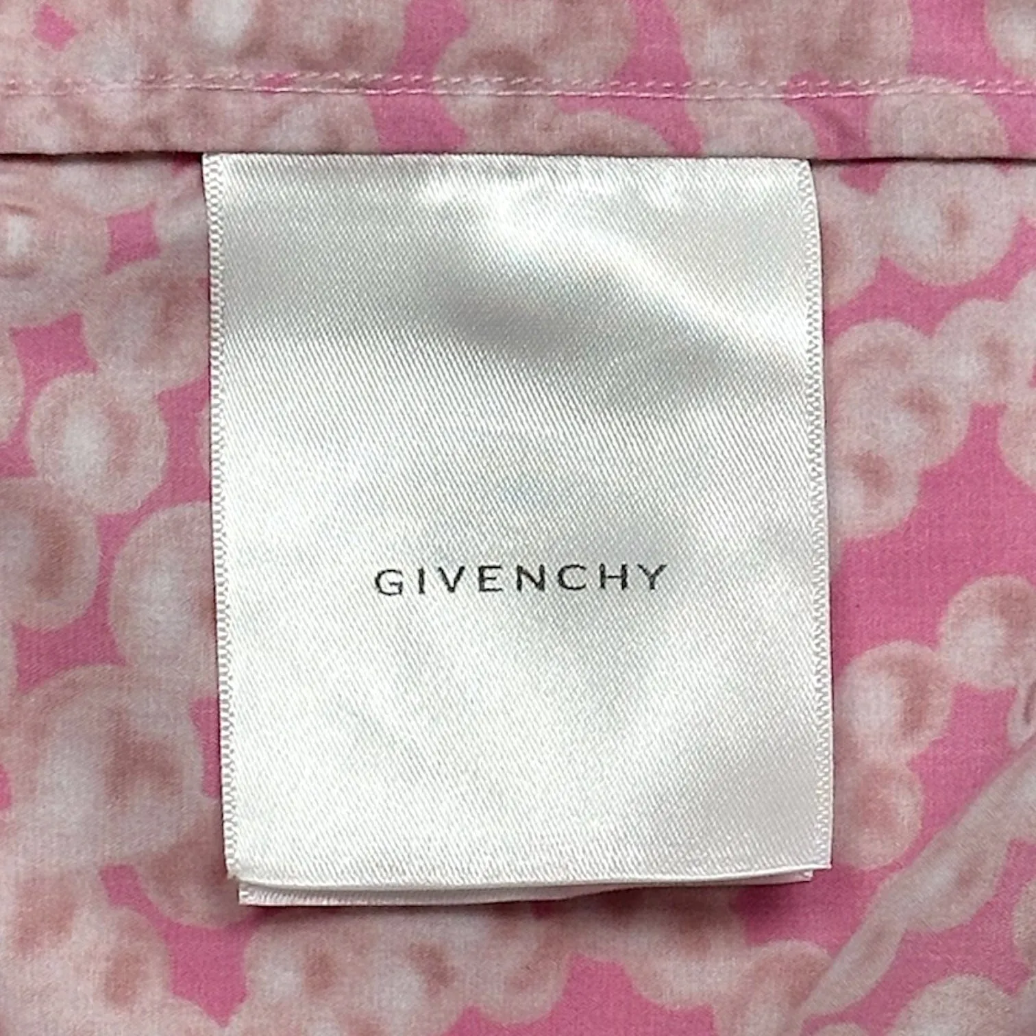 Givenchy Hawaiian Pearl Button Up Shirt Pink Pre-Owned