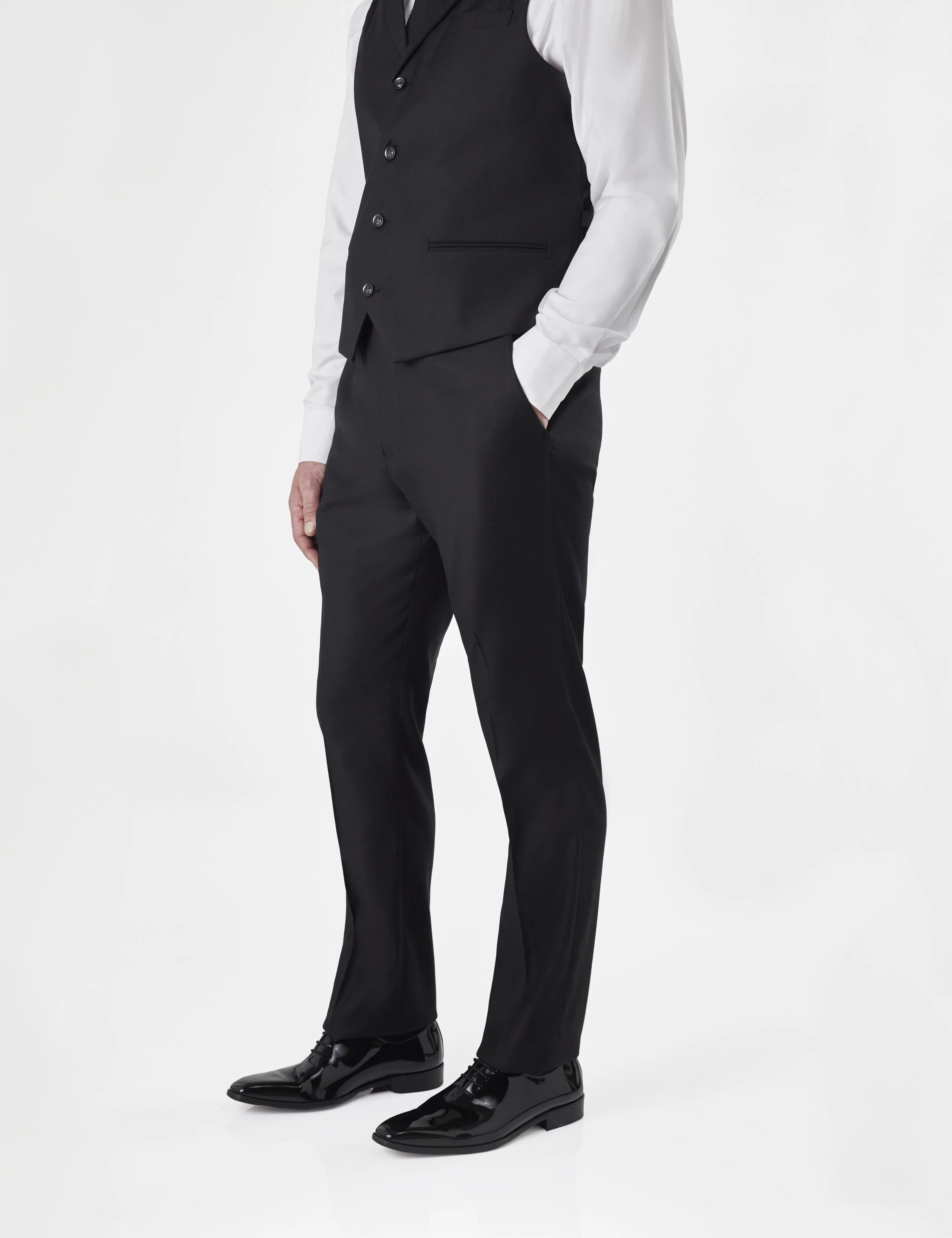 GRAHAM - BLACK DOUBLE BREASTED SUIT