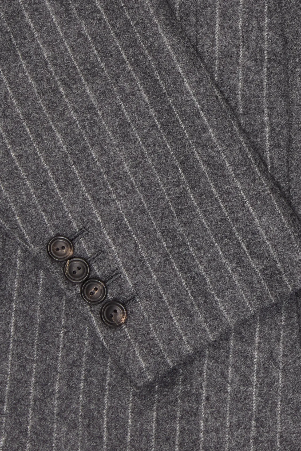 Grey Chalk Stripe Double Breasted Suit