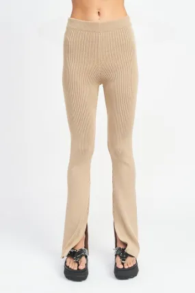 High Rise Ribbed Pants