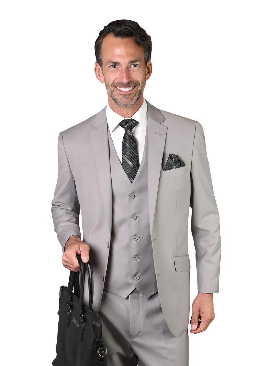 JACE PLATINUM TAILORED FIT 3 PC SUIT