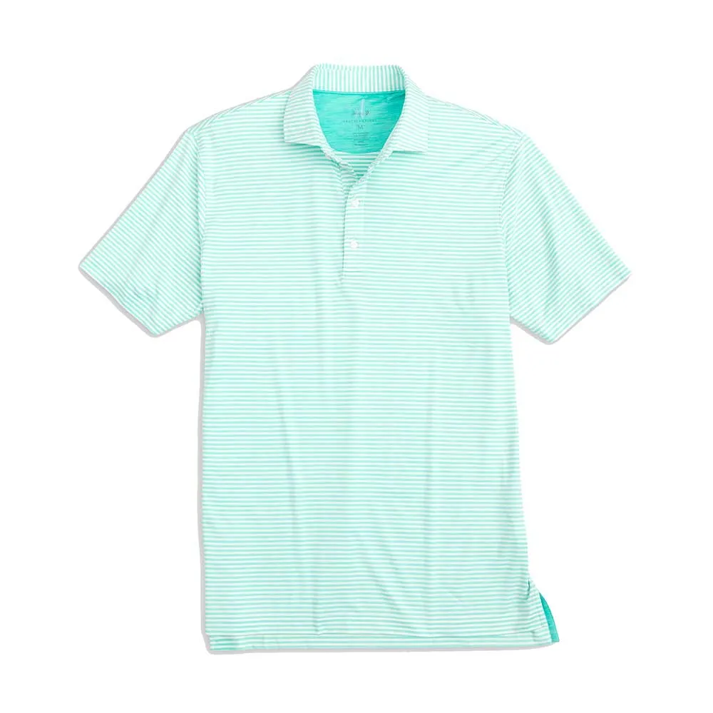 Johnnie-O Seymour Striped Polo Shirt - Caicos