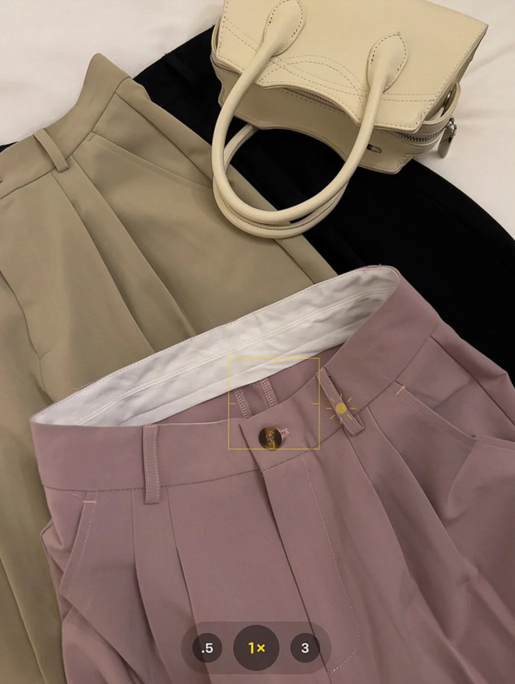 [Korean Style] High Quality 4 Color Pleated Cropped Pants