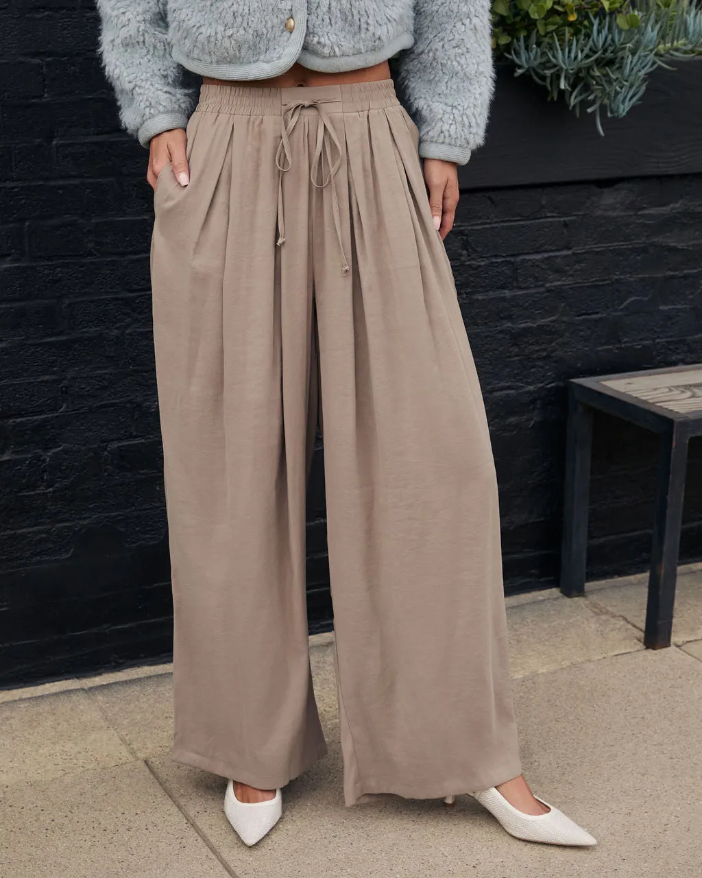 Marlah Pleated Drawstring Pants