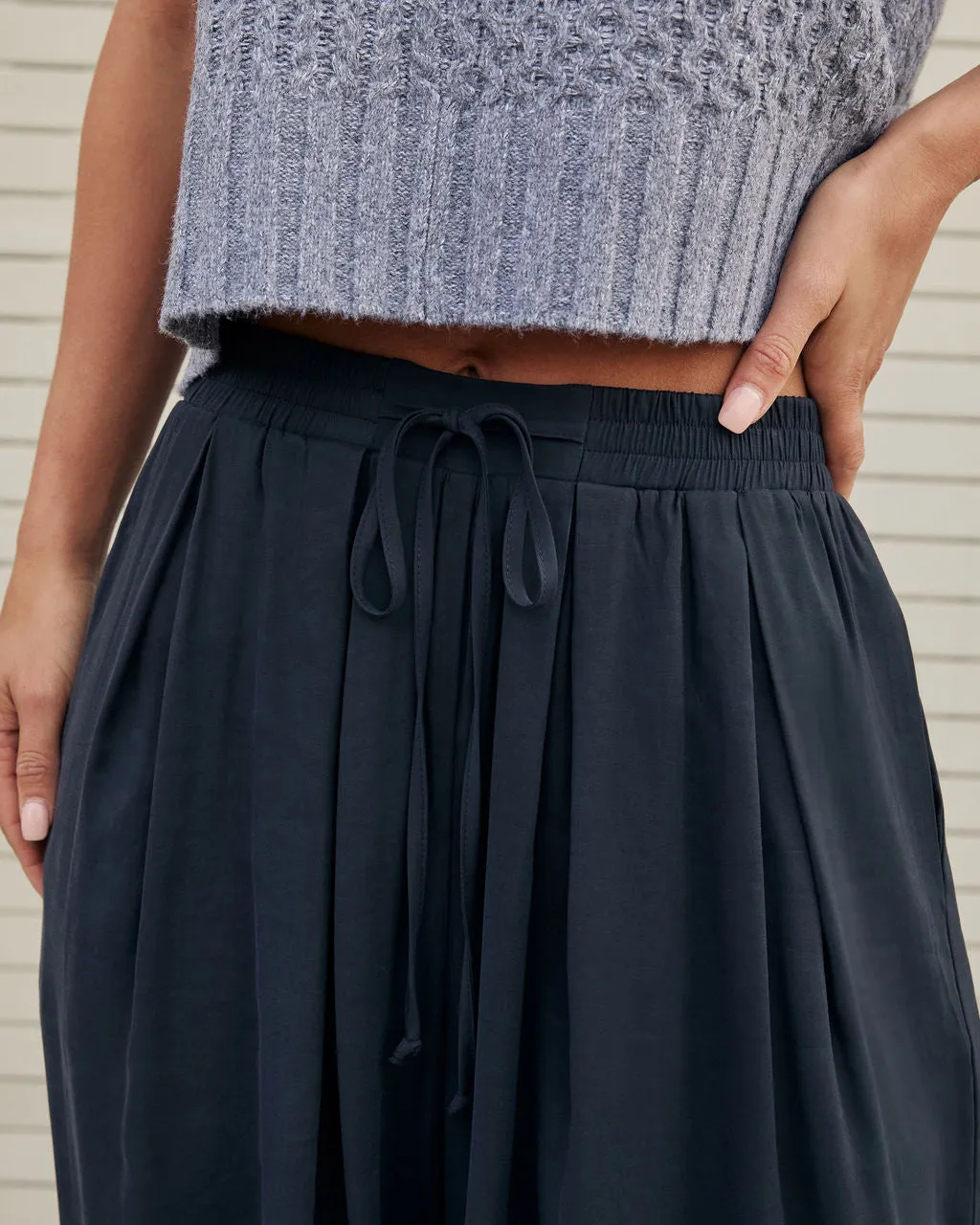 Marlah Pleated Drawstring Pants