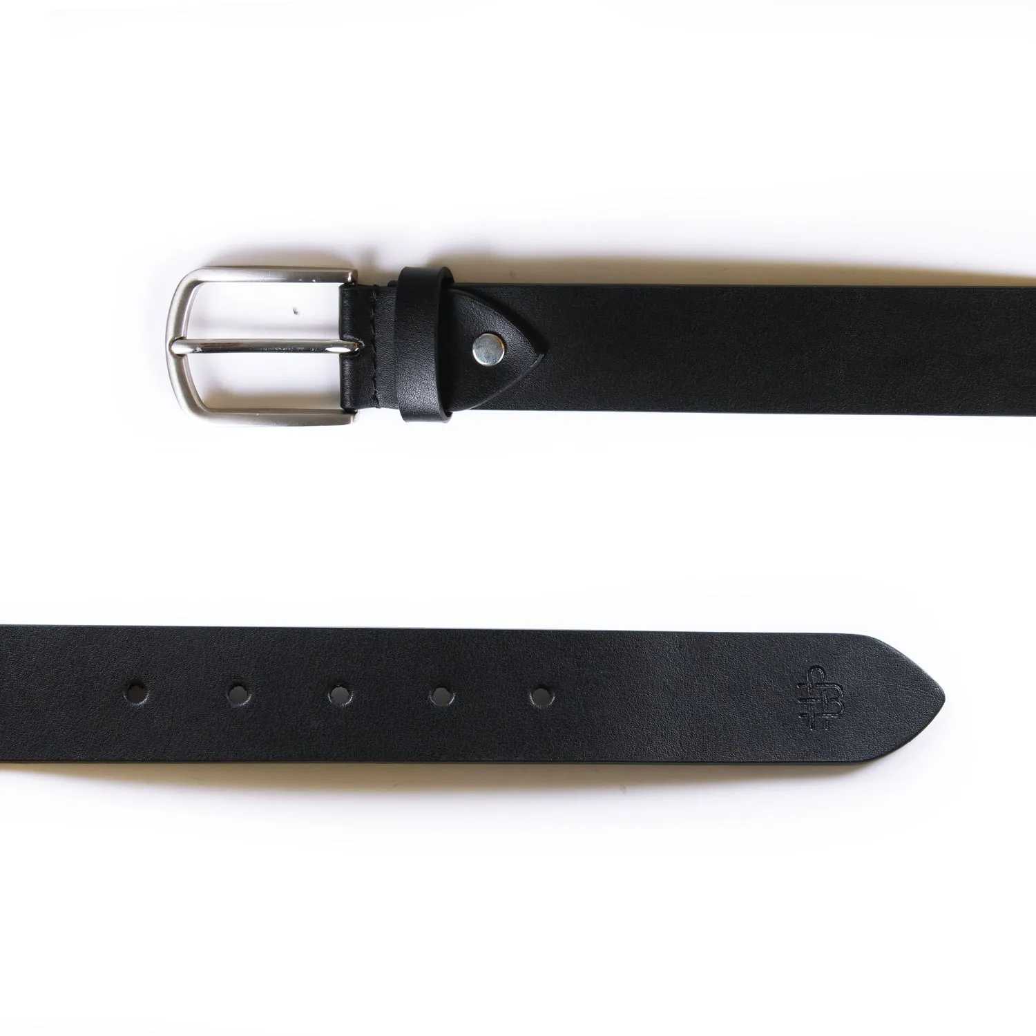 Men's Luxury Black Pure Leather Belt