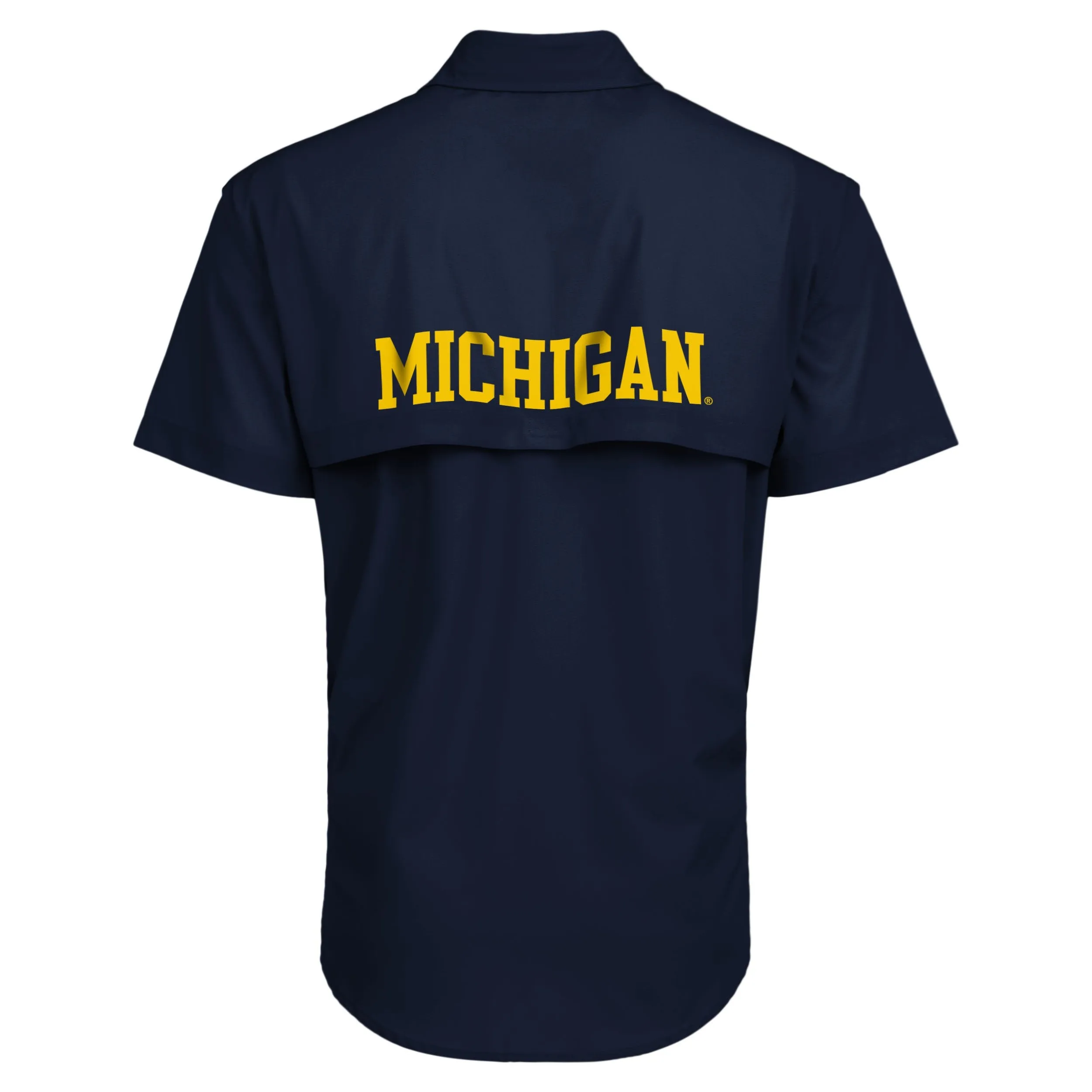 Michigan Wolverines NCAA Mens Gone Fishing Shirt