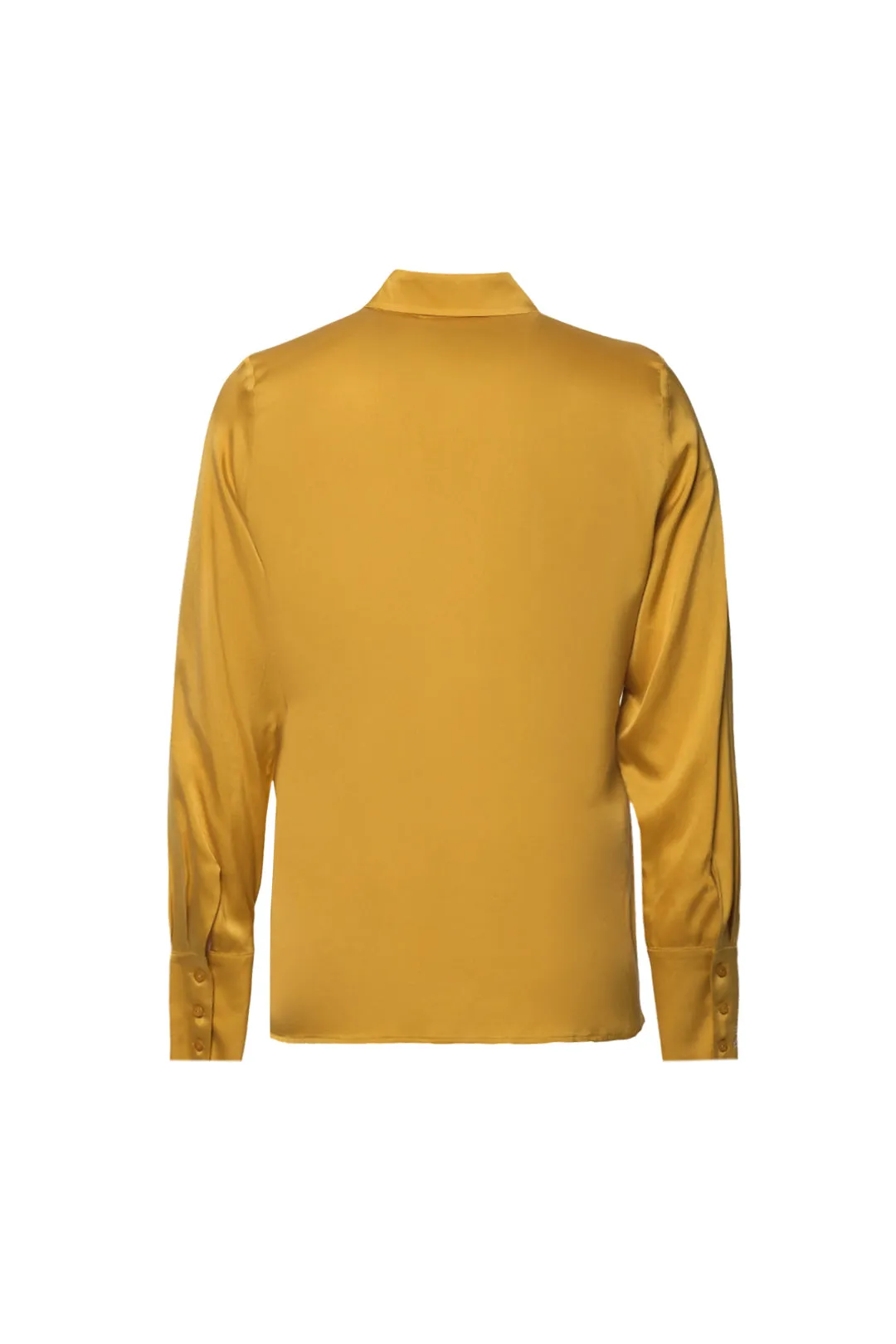 Mustard Pure Silk Audrey Women's Shirt