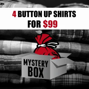 Mystery Box of 4 Button Up Shirts