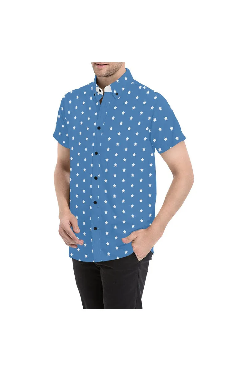 Patriot Star Men's All Over Print Short Sleeve Shirt