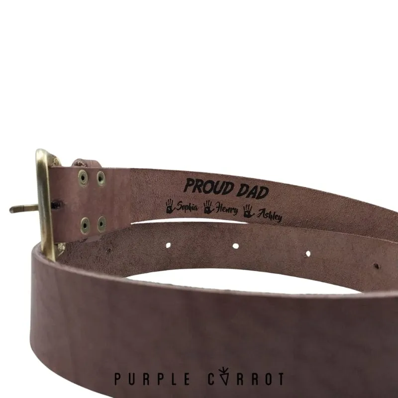 Personalised Engraved Leather Belts