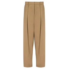 Pleated Loose Cotton Pants