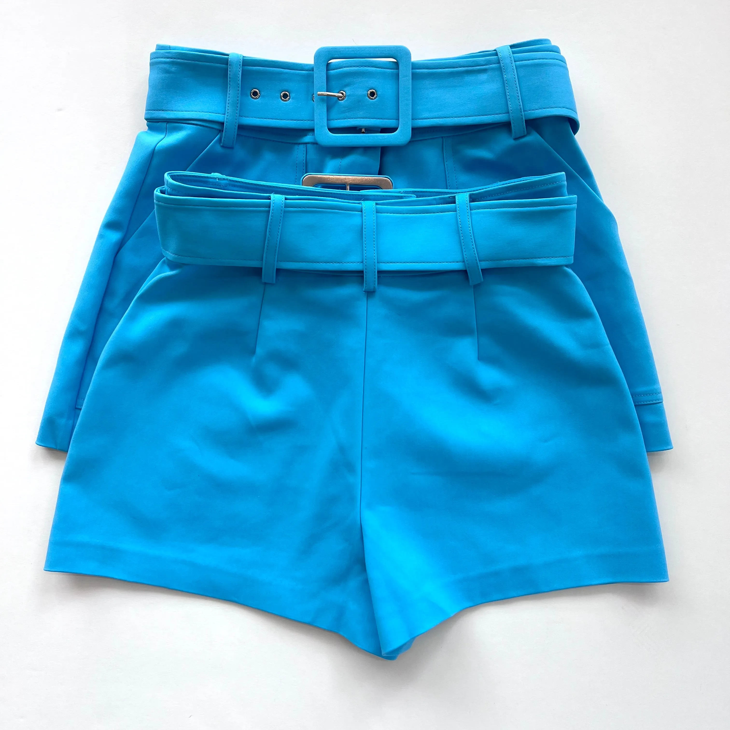 Ra5008 Turquoise Belted Short