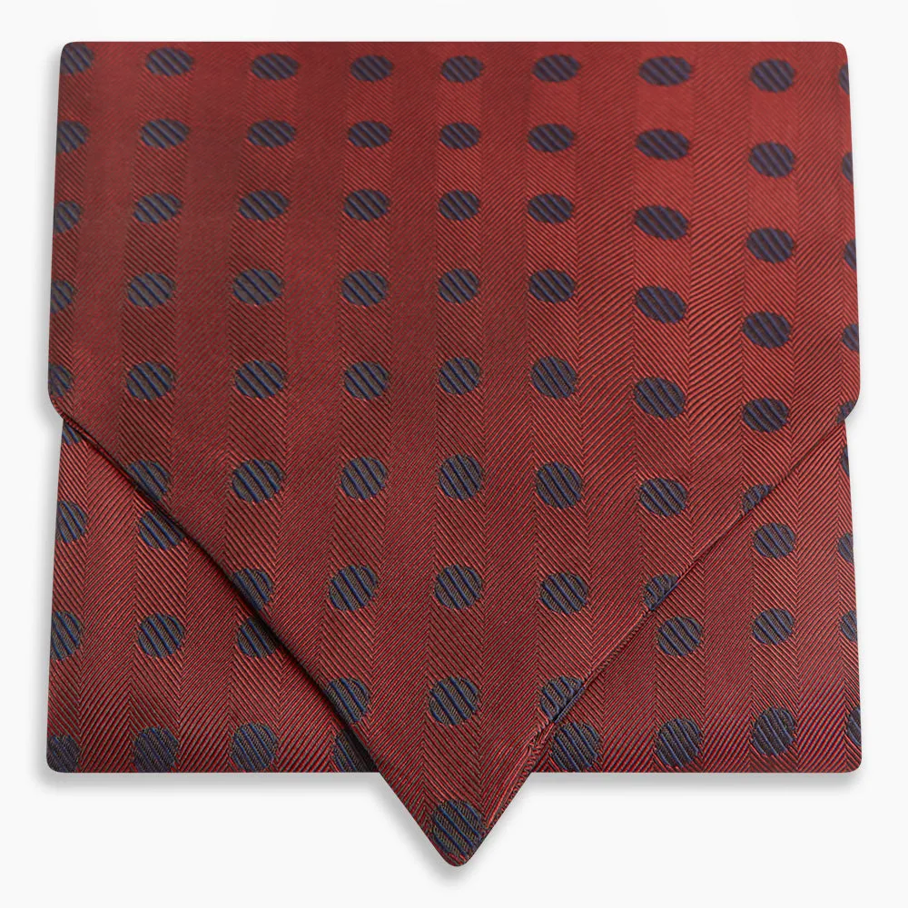 Red Dot Silk Cravat