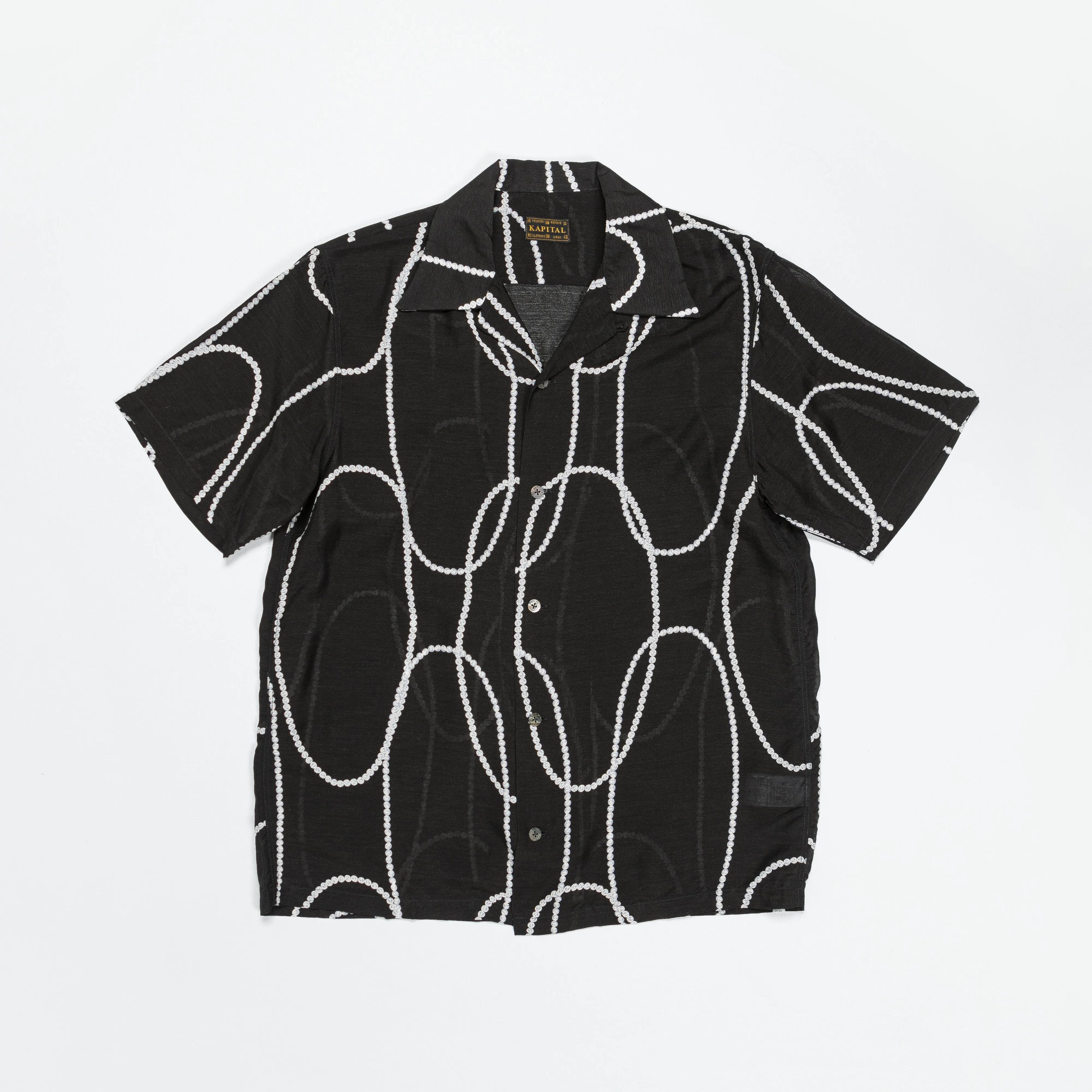 Silk Rayon PEARL-KATABIRA Aloha - Black