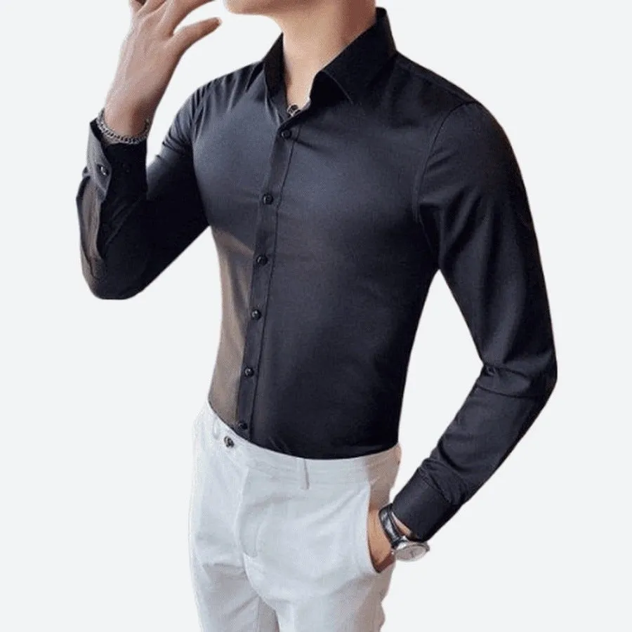 Sleek Long Sleeve Button-Up Dress Shirts