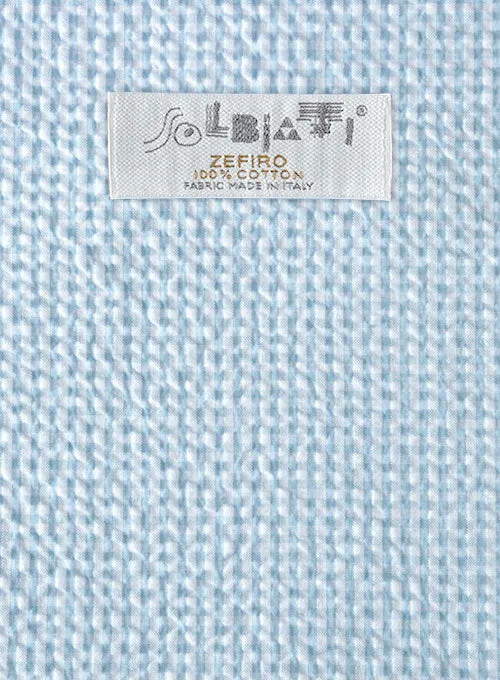 Solbiati Gingham Light Blue Seersucker Suit