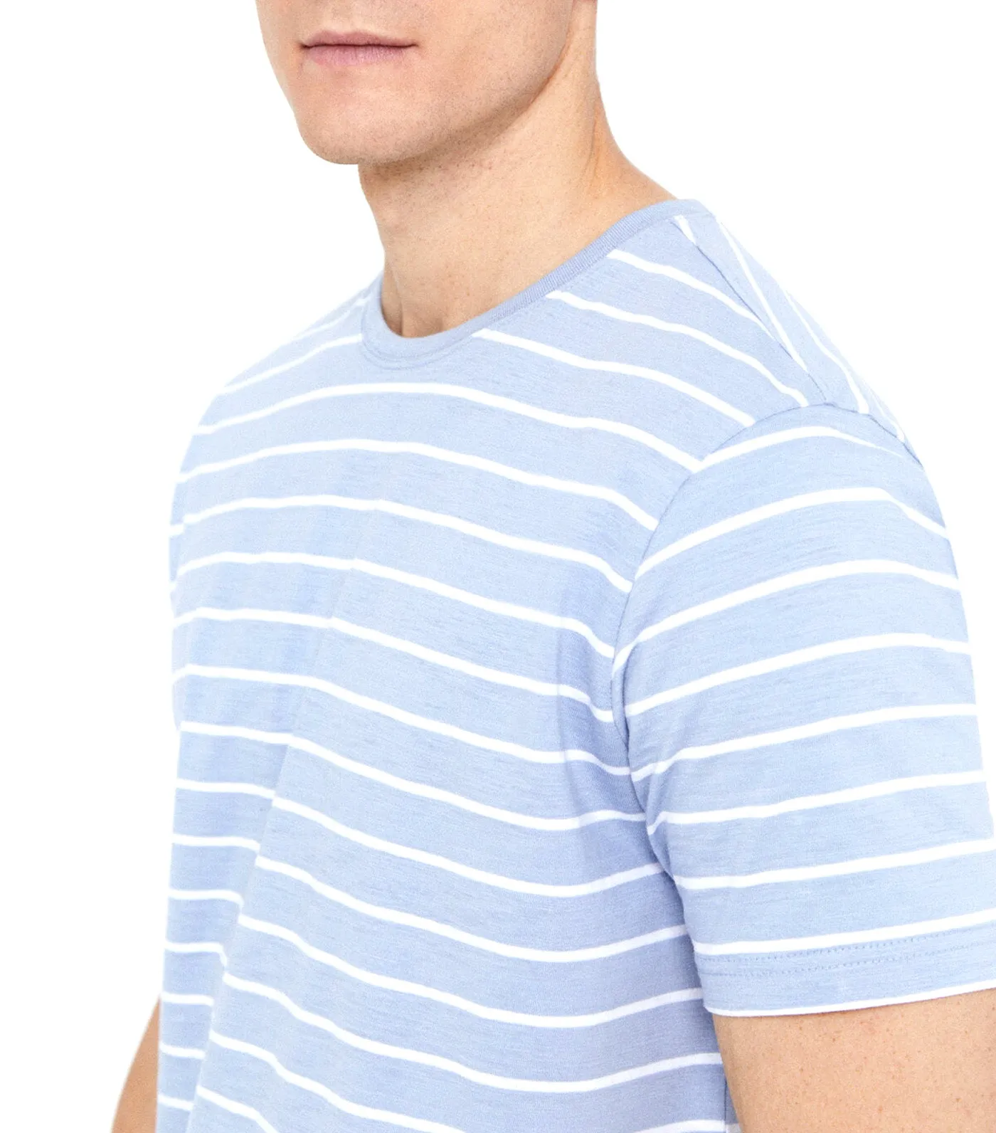 Striped T-Shirt Medium Blue