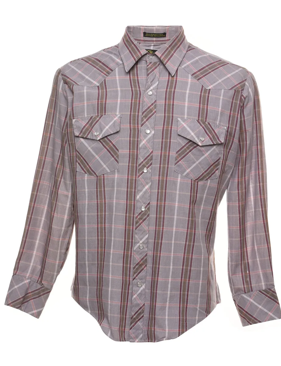 Striped Western Shirt - L