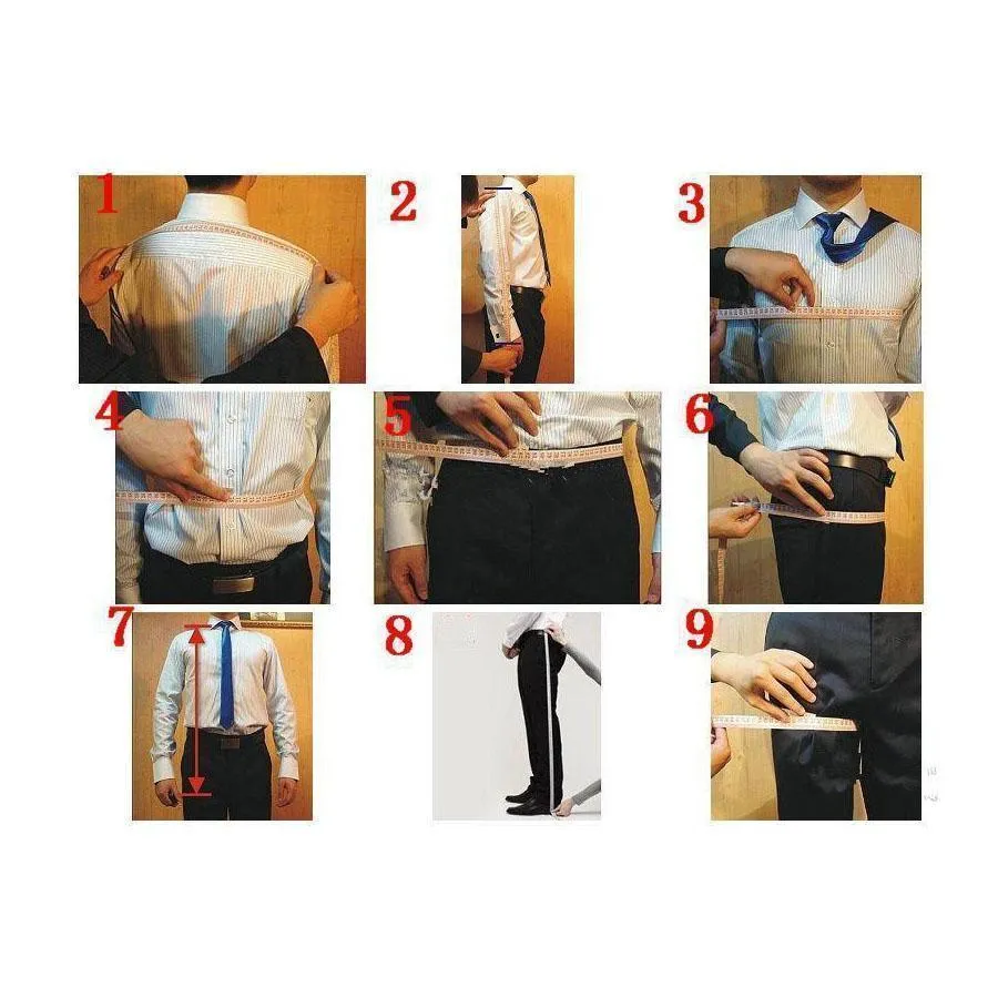 Three Piece Men's Suit Double Breasted Vest Wedding Suit